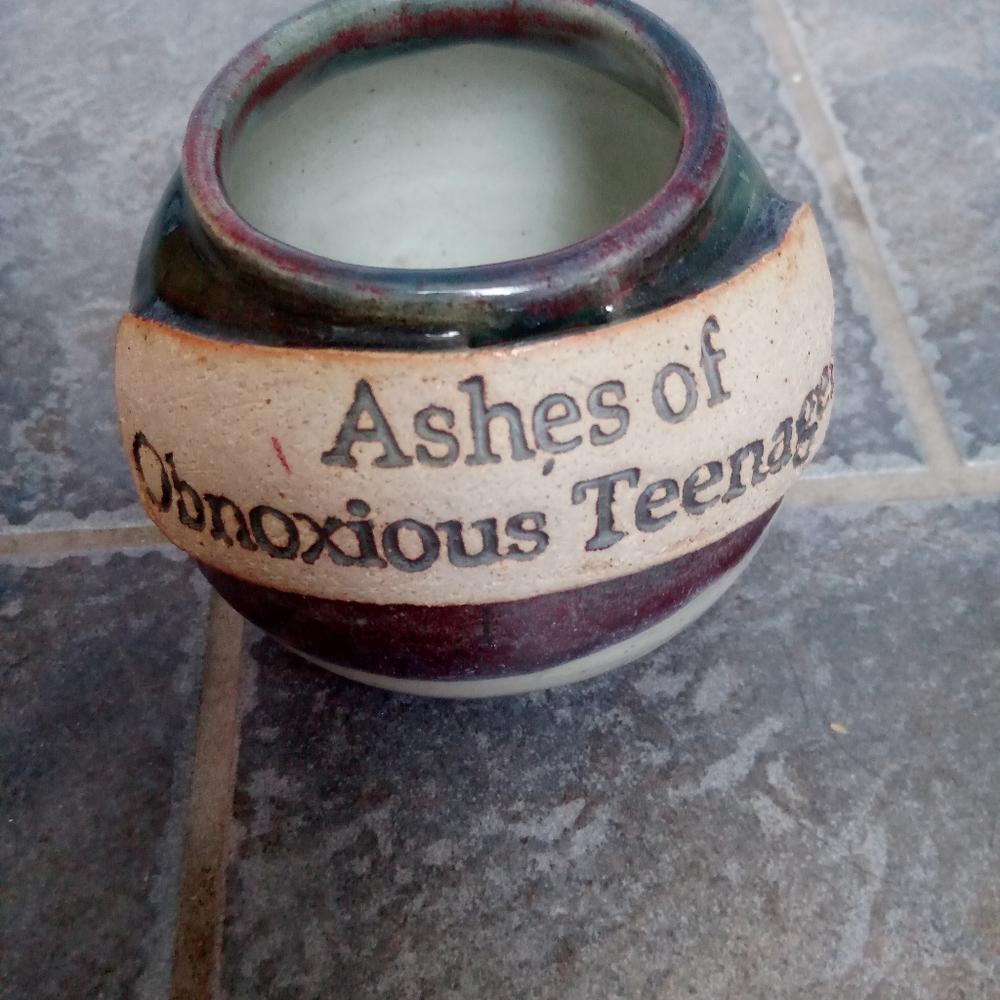 Dark humor clay pot